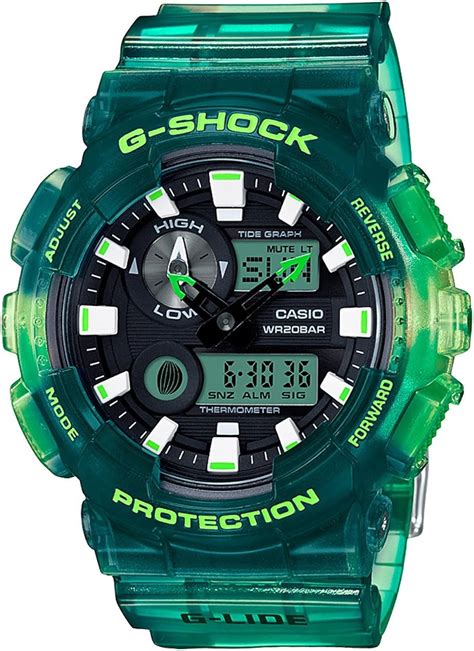  green casio g shock watch